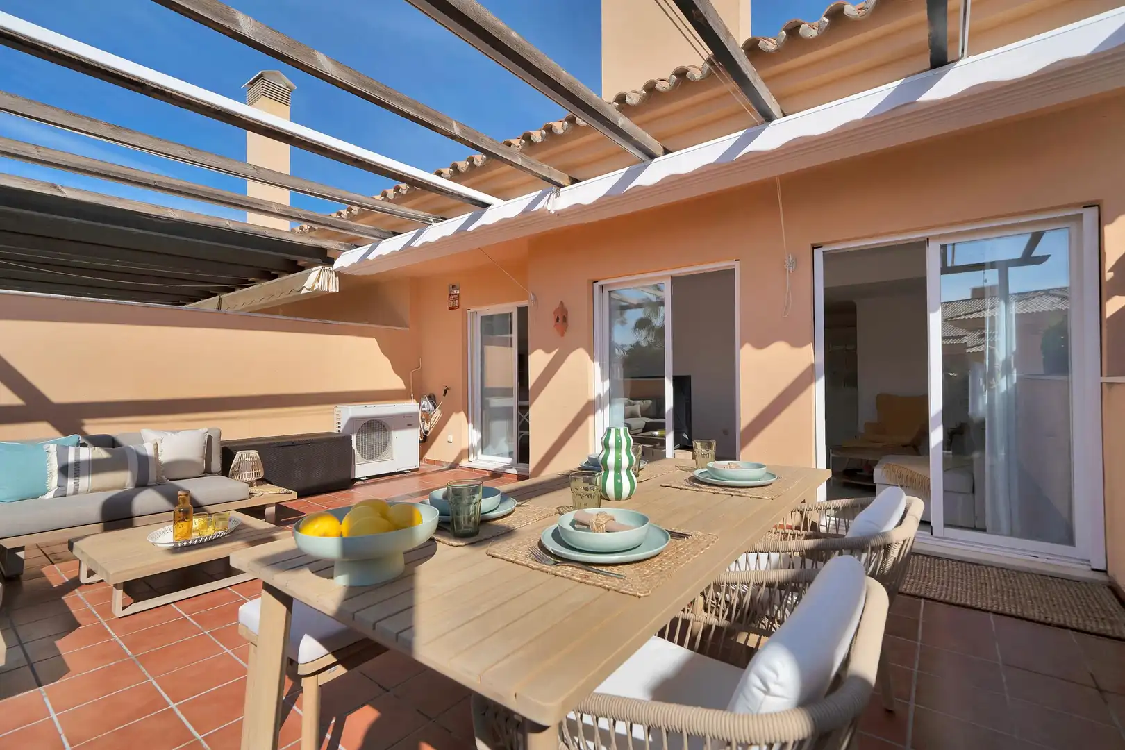 Terrassa de Apartament de lloguer en Marbella amb Jardí privat, Terrassa i Moblat