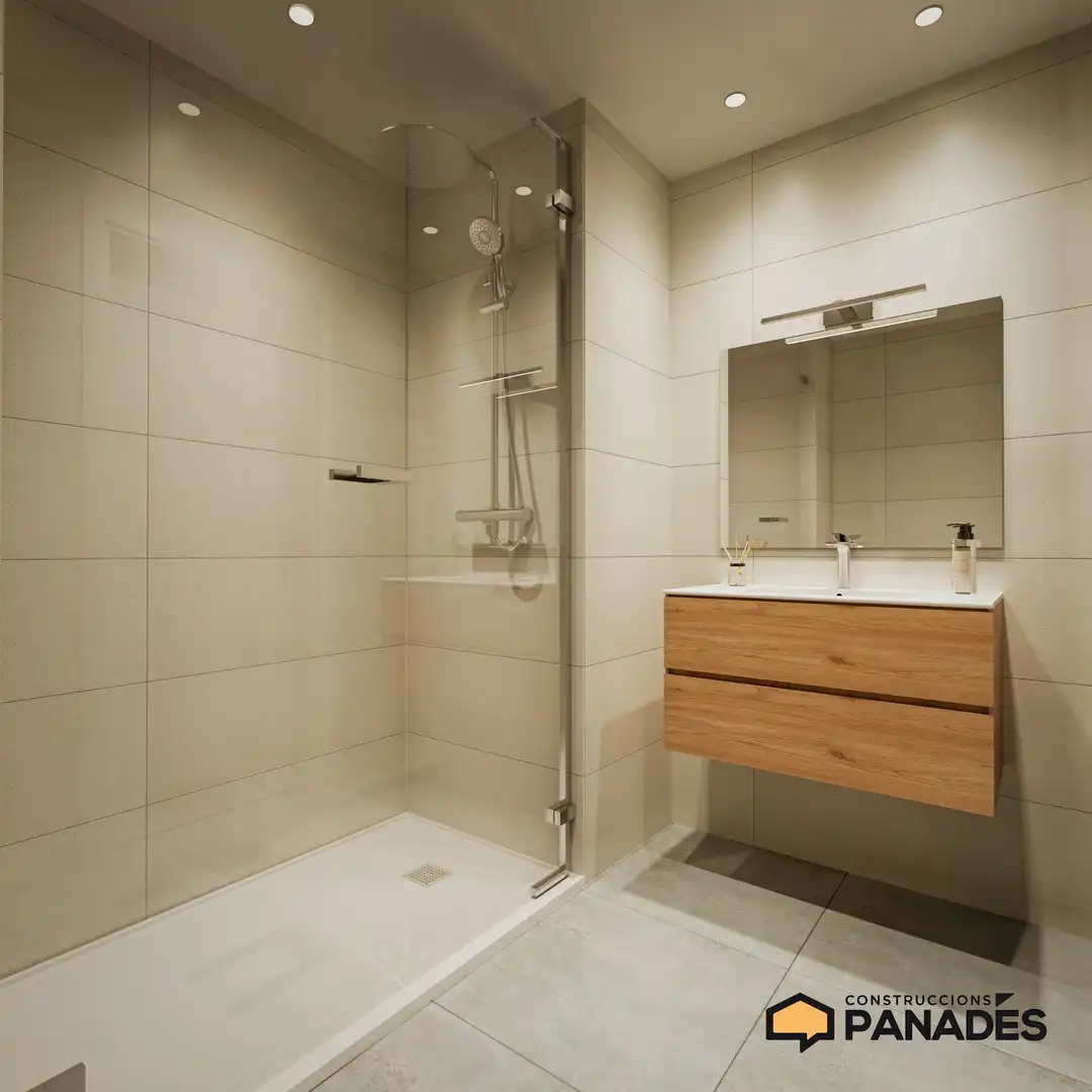 Badezimmer von Wohnung zum Verkauf in Igualada mit Heizung, Privatgarten und Terrasse