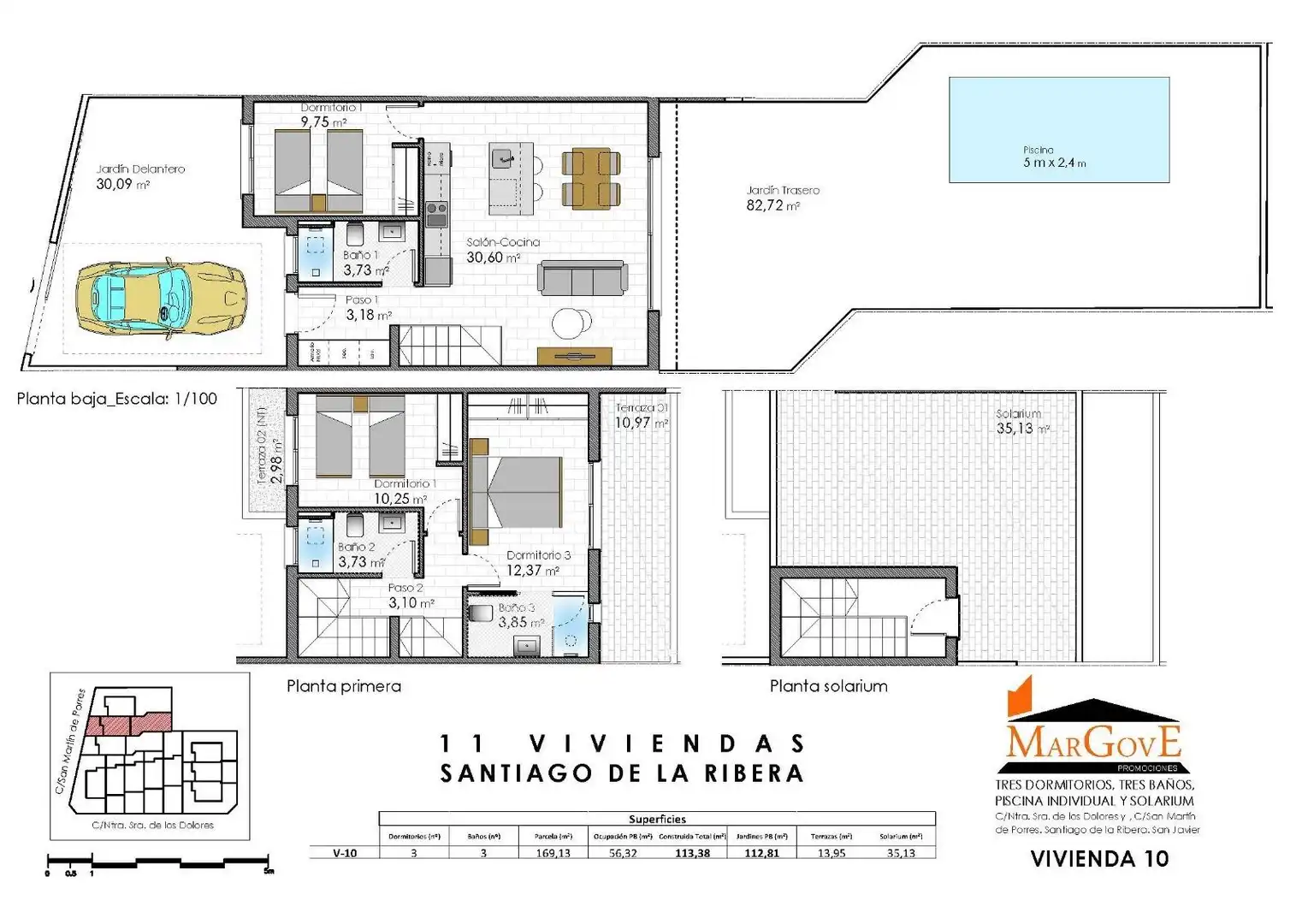 Casa con piscina in vendita a Santiago de la Ribera, imagen 17
