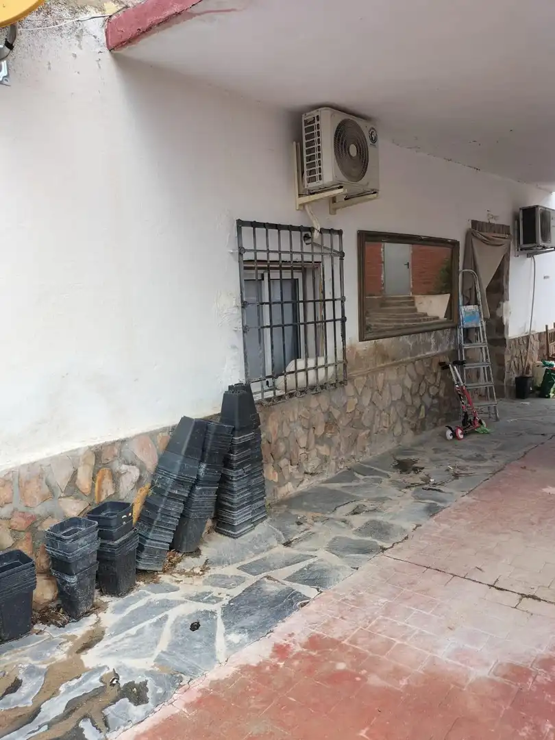 Vista exterior de Finca rústica en venda en Albarreal de Tajo amb Aire condicionat, Calefacció i Jardí privat