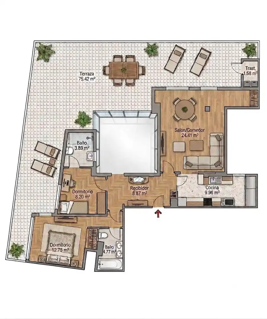 Piso en venta en Barcelona con Aire acondicionado, Calefacción y Parquet