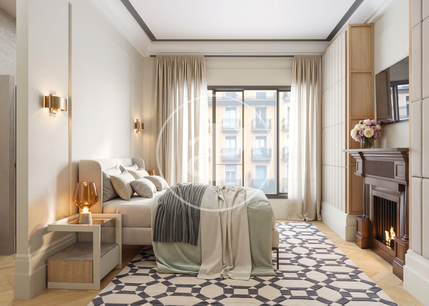 Dormitori de Pis en venda en  Barcelona Capital amb Aire condicionat i Calefacció