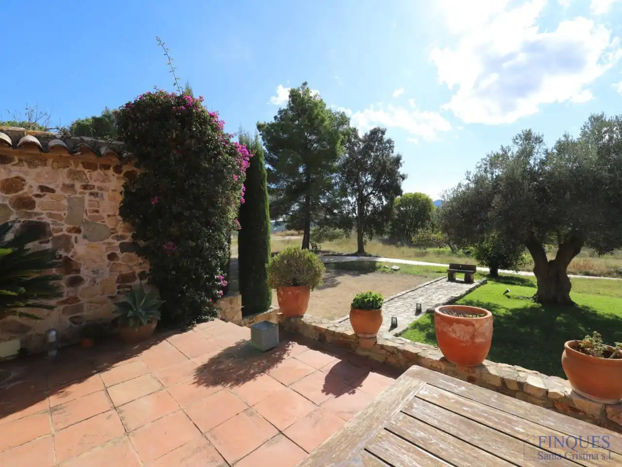 Jardí de Finca rústica en venda en Santa Cristina d'Aro amb Aire condicionat, Calefacció i Jardí privat