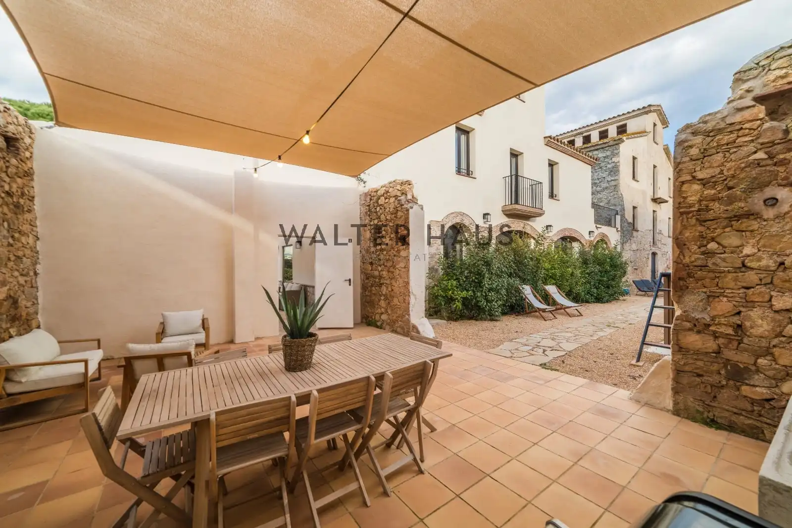 Terraza de Finca rústica en venta en Santa Cristina d'Aro con Calefacción, Jardín privado y Parquet