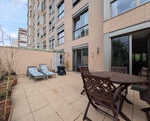 Terrace of Flat to rent in  Madrid Capital  with Air Conditioner, Heating and Private garden