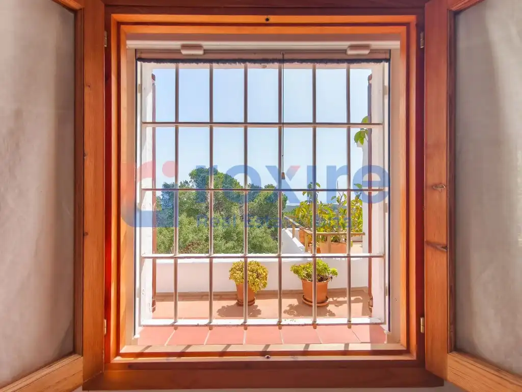 Balcony of Houses for rent in Sant Josep de sa Talaia  with Air Conditioner, Private garden and Terrace