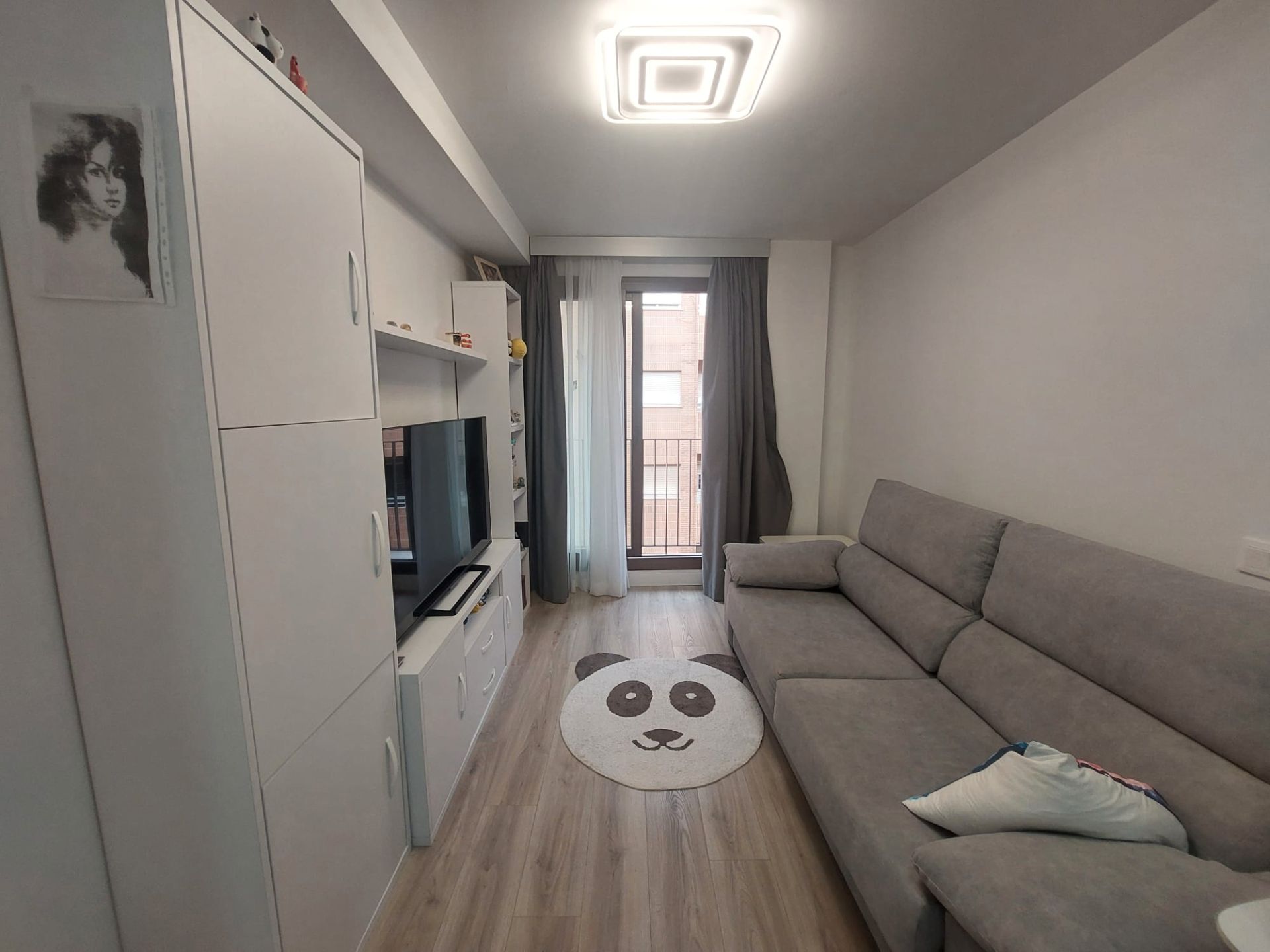 Living room of Flat for sale in  Valencia Capital  with Air Conditioner, Heating and Parquet flooring