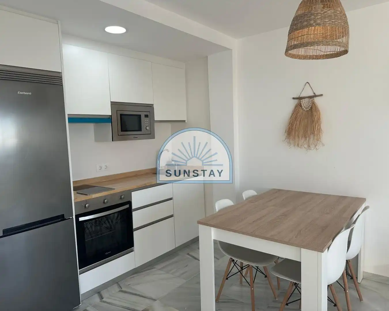Kitchen of Flat for rent in Nerja  with Air Conditioner, Private garden and Terrace