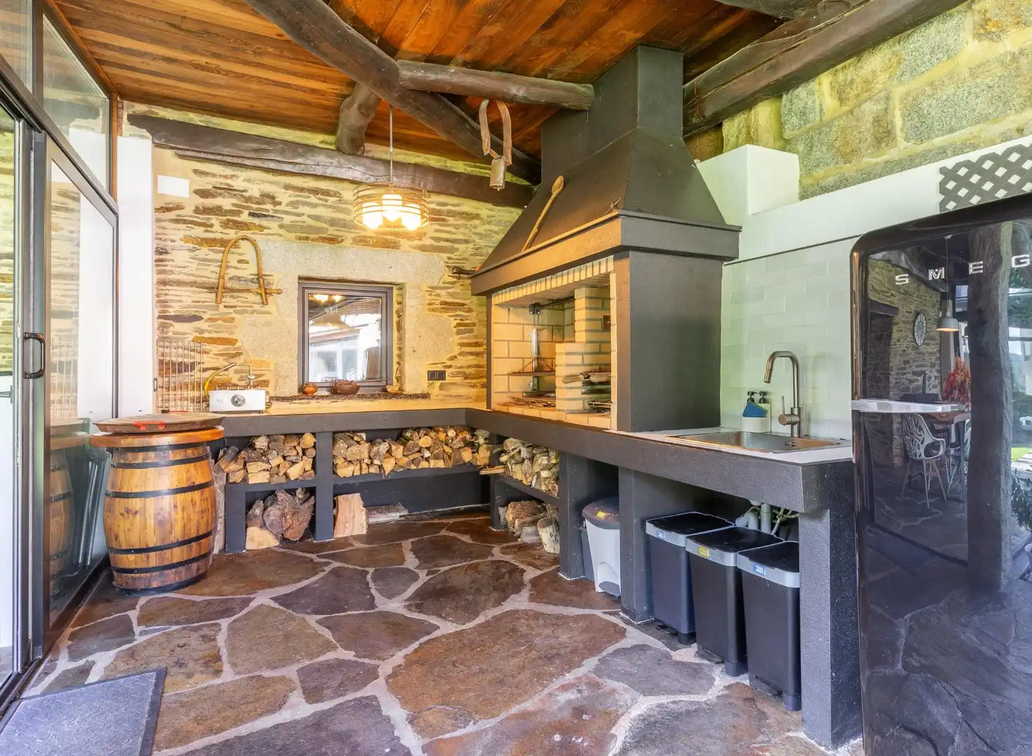 Cocina de Casa o chalet en venta en Lugo con Calefacción, Jardín privado y Jacuzzi