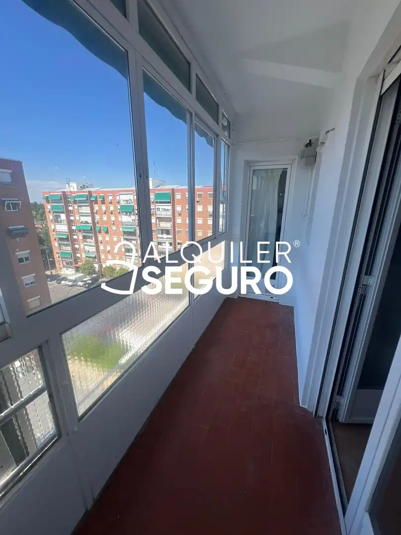 Balcony of Flat for rent in Madrid  with Air Conditioner, Heating and Terrace