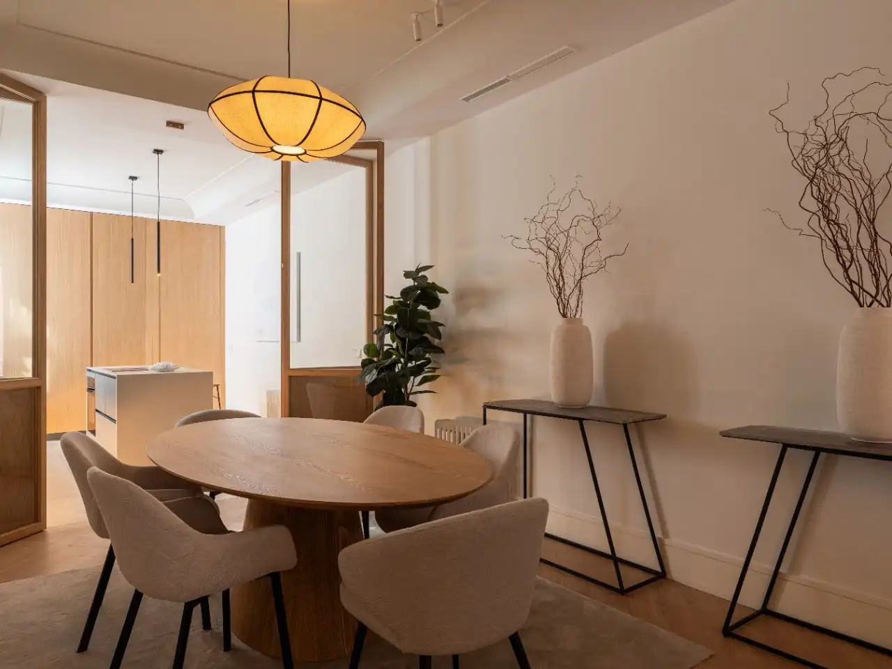 Dining room of Flat for sale in  Madrid Capital  with Air Conditioner and Balcony