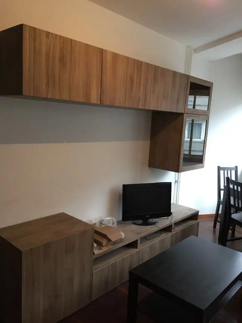 Sala de estar de Piso de alquiler en Santiago de Compostela  con Calefacción, Parquet y Amueblado