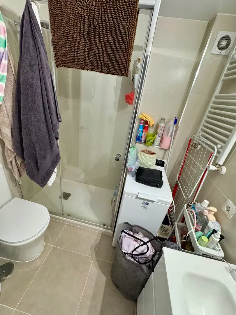 Bathroom of Apartments for rent in Madrid  with Air Conditioner, Heating and Furnished