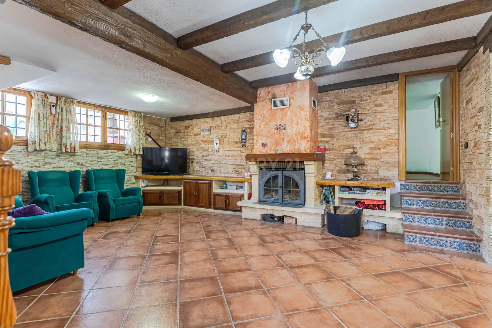 Sala de estar de Casa o chalet en venta en Villa de Otura con Aire acondicionado, Jardín privado y Piscina