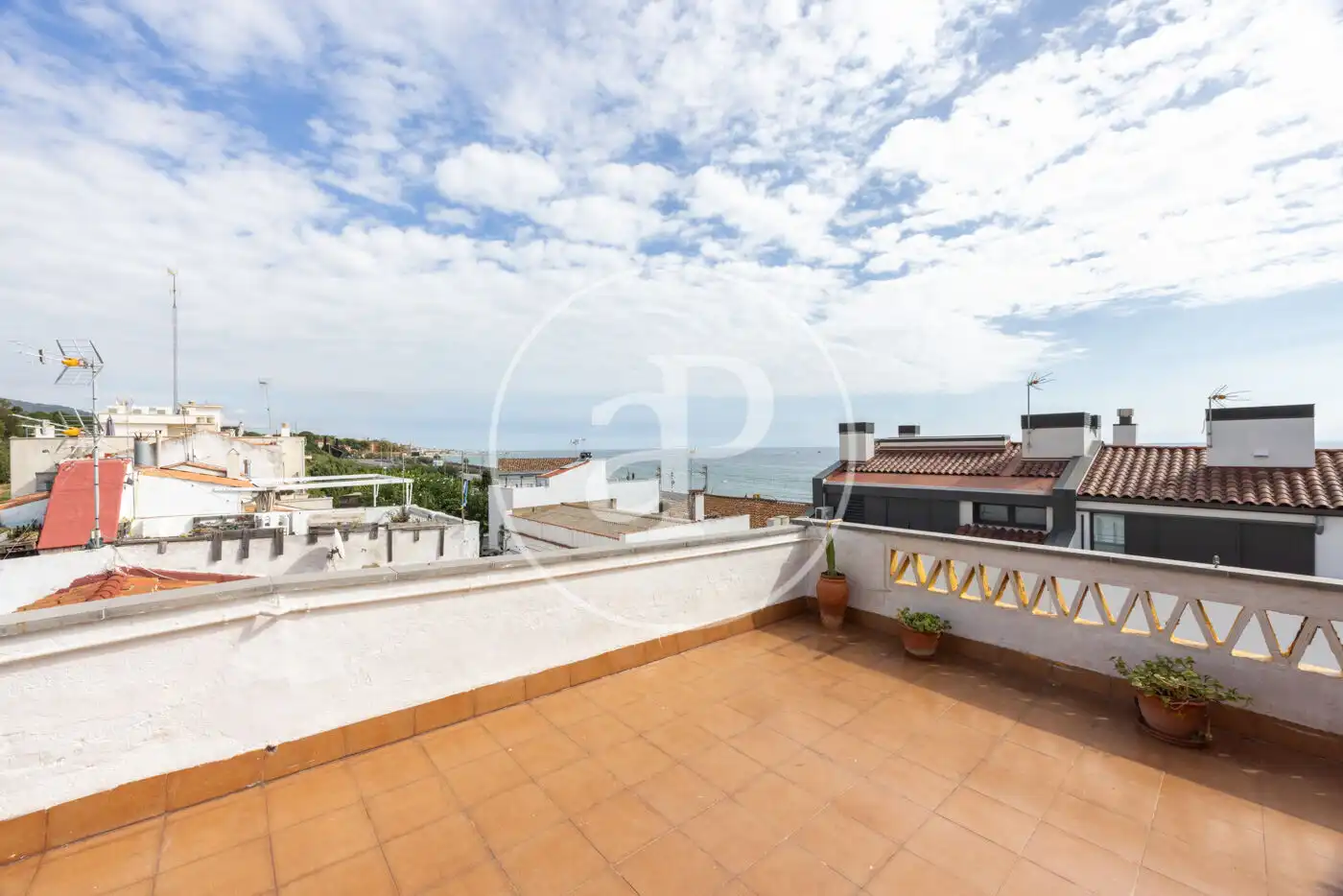 Terrassa de Casa adosada en venda en Montgat, Barcelona