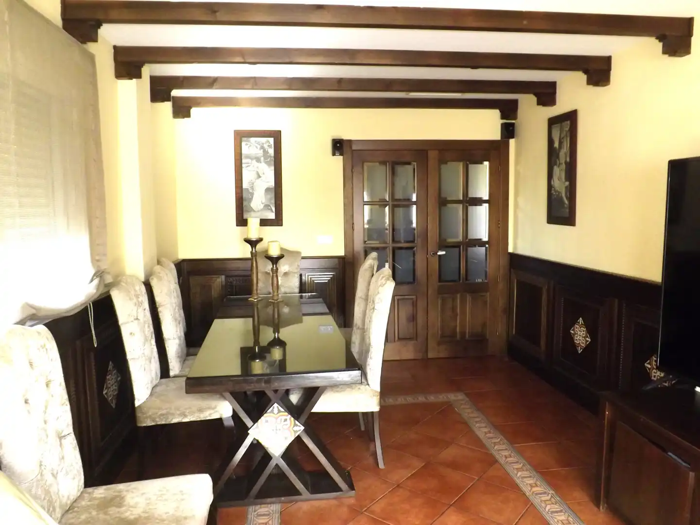 Menjador de Casa o xalet en venda en Albolote amb Aire condicionat, Calefacció i Jardí privat
