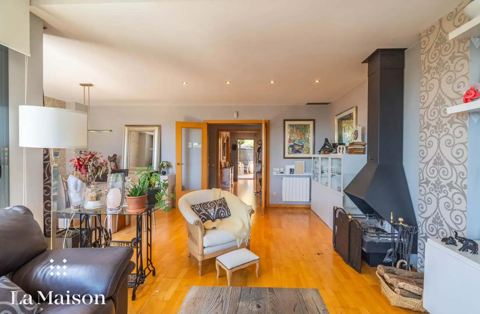 Sala de estar de Casa adosada en venta en Cabrils con Aire acondicionado, Calefacción y Jardín privado