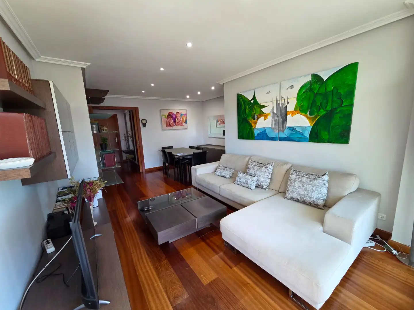 Wohnzimmer von Wohnung zum Verkauf in Burgos mit Heizung, Terrasse und Abstellraum