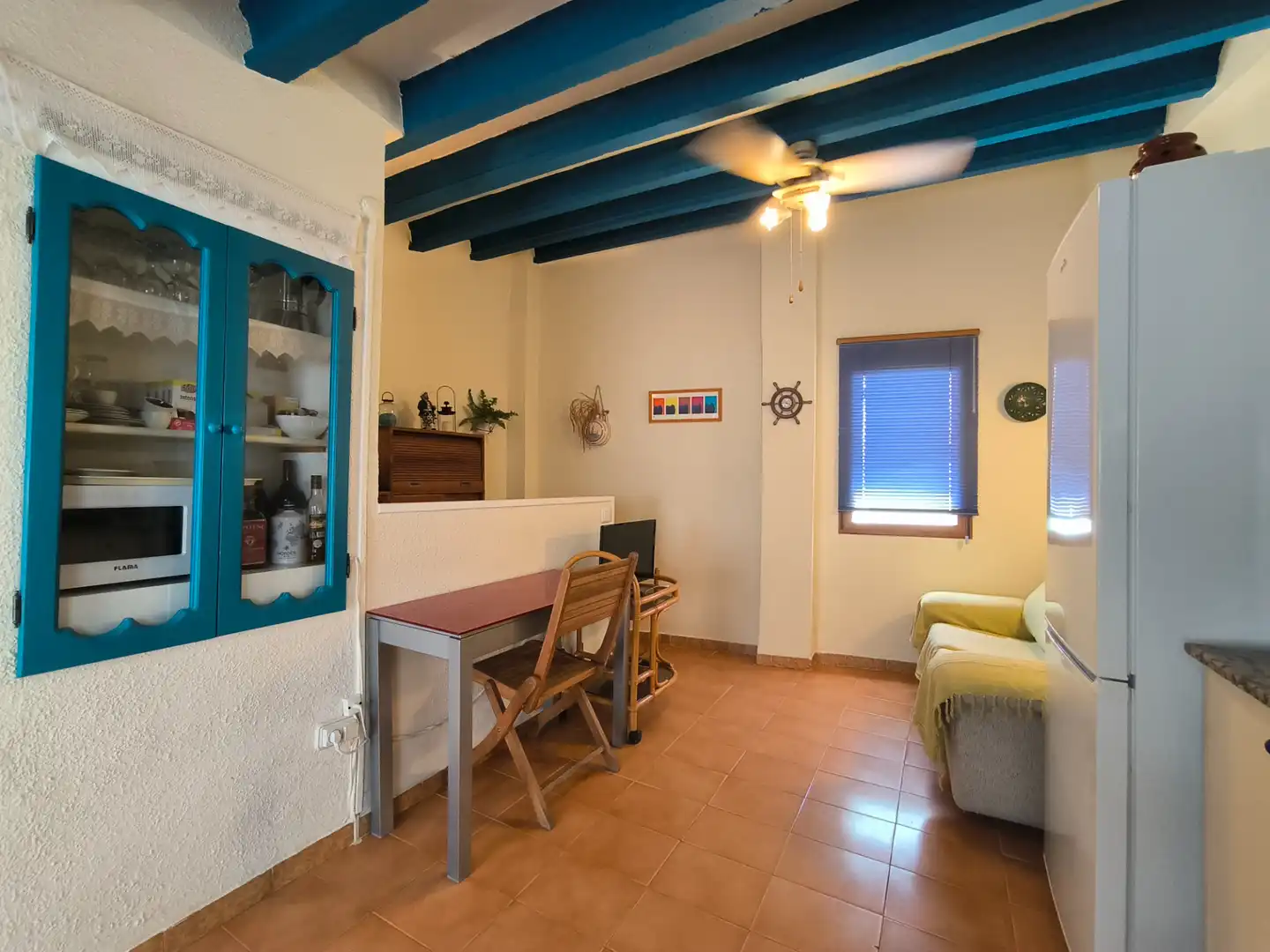 Sala de estar de Piso en venta en La Ràpita con Terraza, Amueblado y Balcón