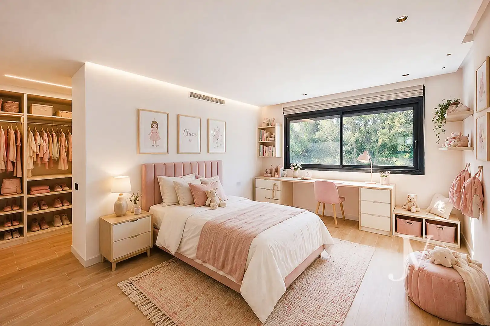 Schlafzimmer von Haus oder Chalet zum Verkauf in Ciudalcampo mit Klimaanlage, Heizung und Privatgarten