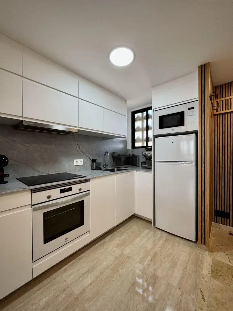 Kitchen of Apartments for rent in Benidorm  with Air Conditioner, Furnished and Community pool