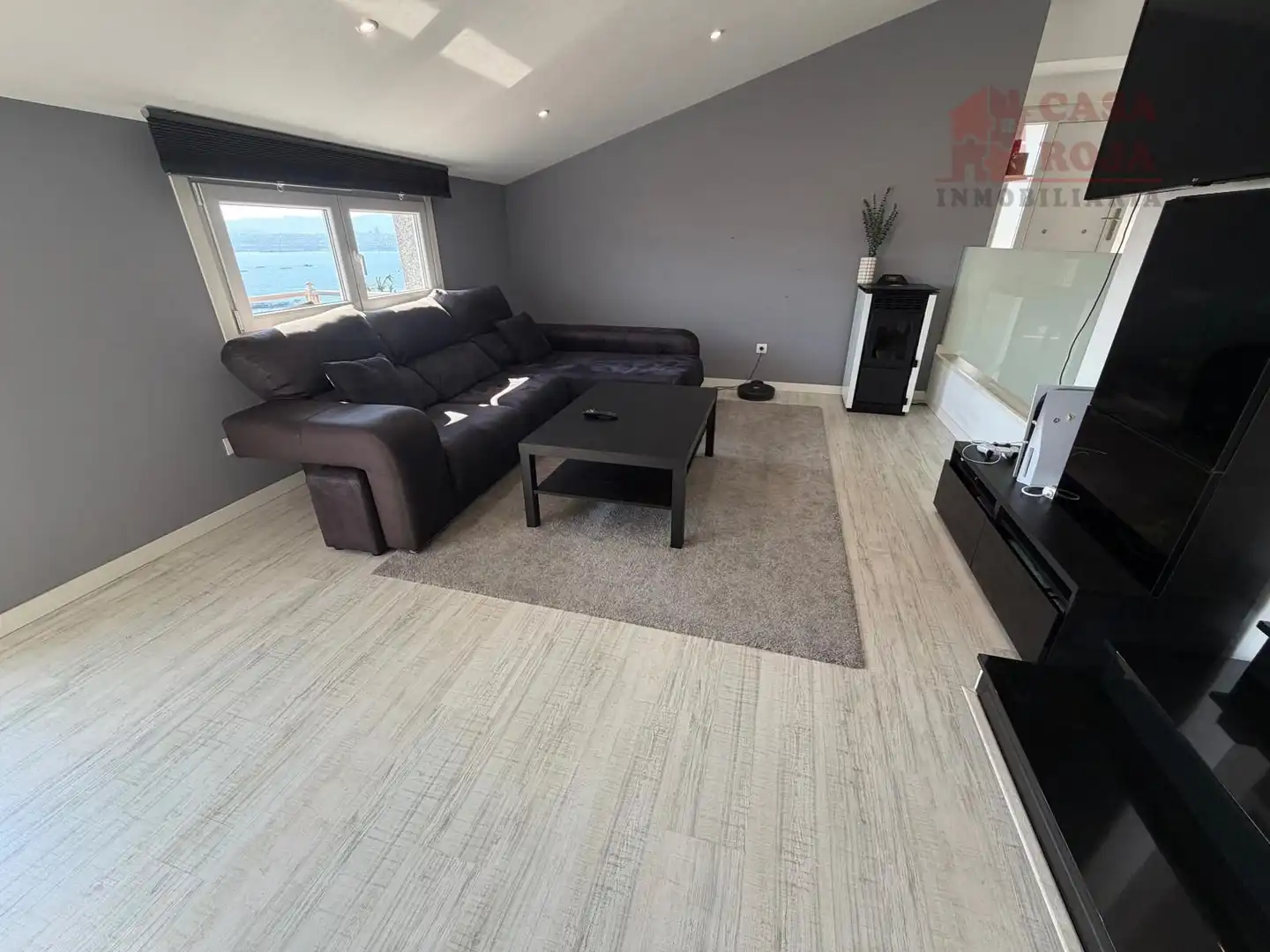 Sala de estar de Casa o chalet en venta en Moaña con Calefacción, Terraza y Trastero