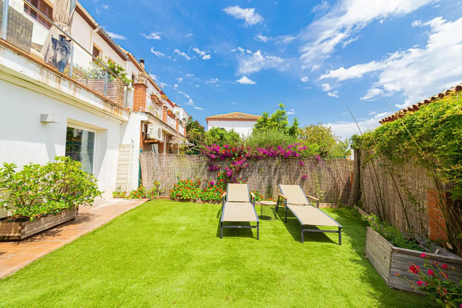 Terraza de Casa adosada en venta en Barcelona con Aire acondicionado, Calefacción y Jardín privado