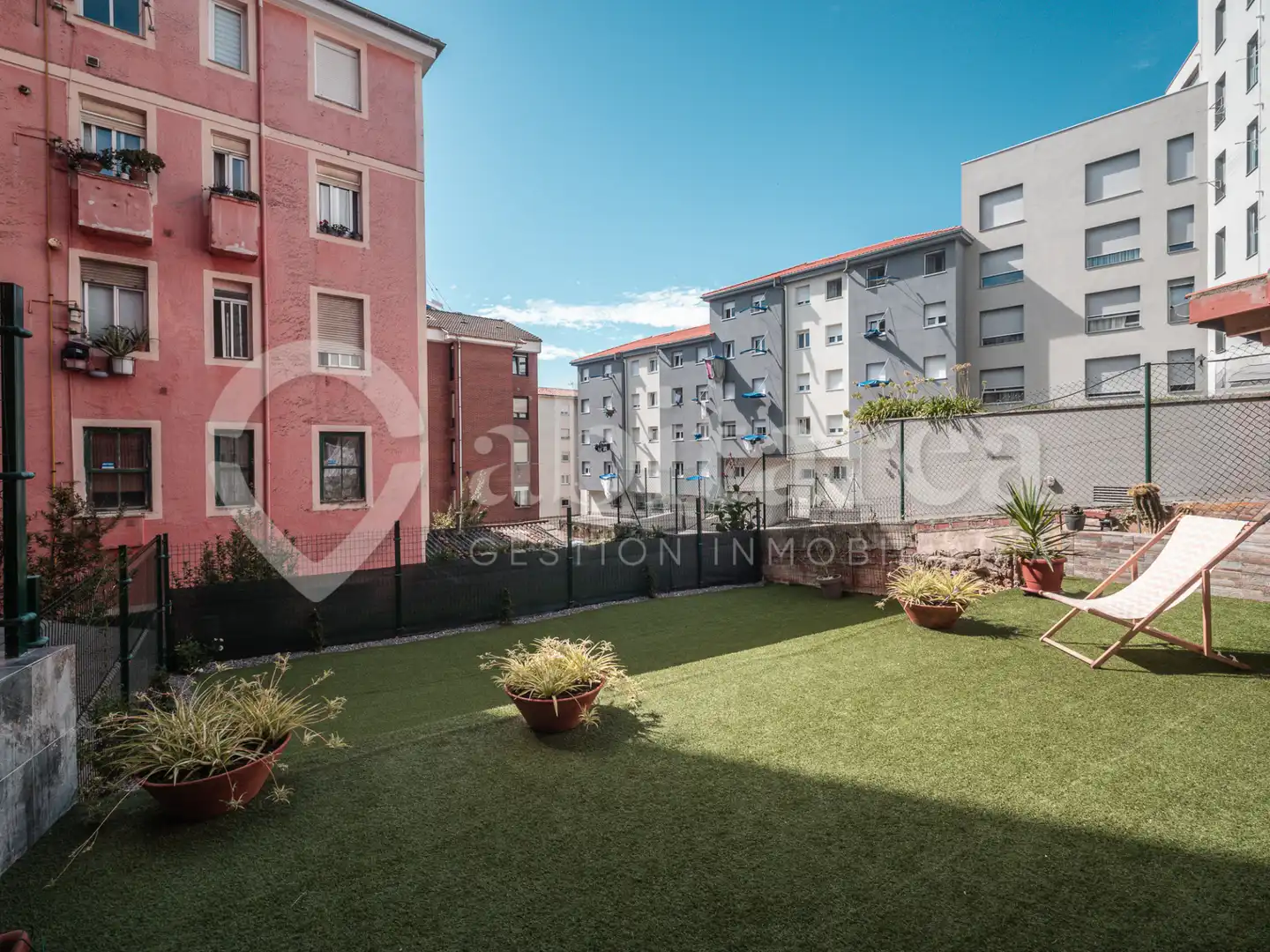Terraza de Piso de alquiler en Santander con Jardín privado, Amueblado y Horno
