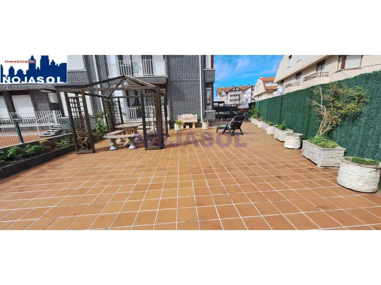 Terrassa de Apartament de lloguer en Noja amb Calefacció, Jardí privat i Terrassa