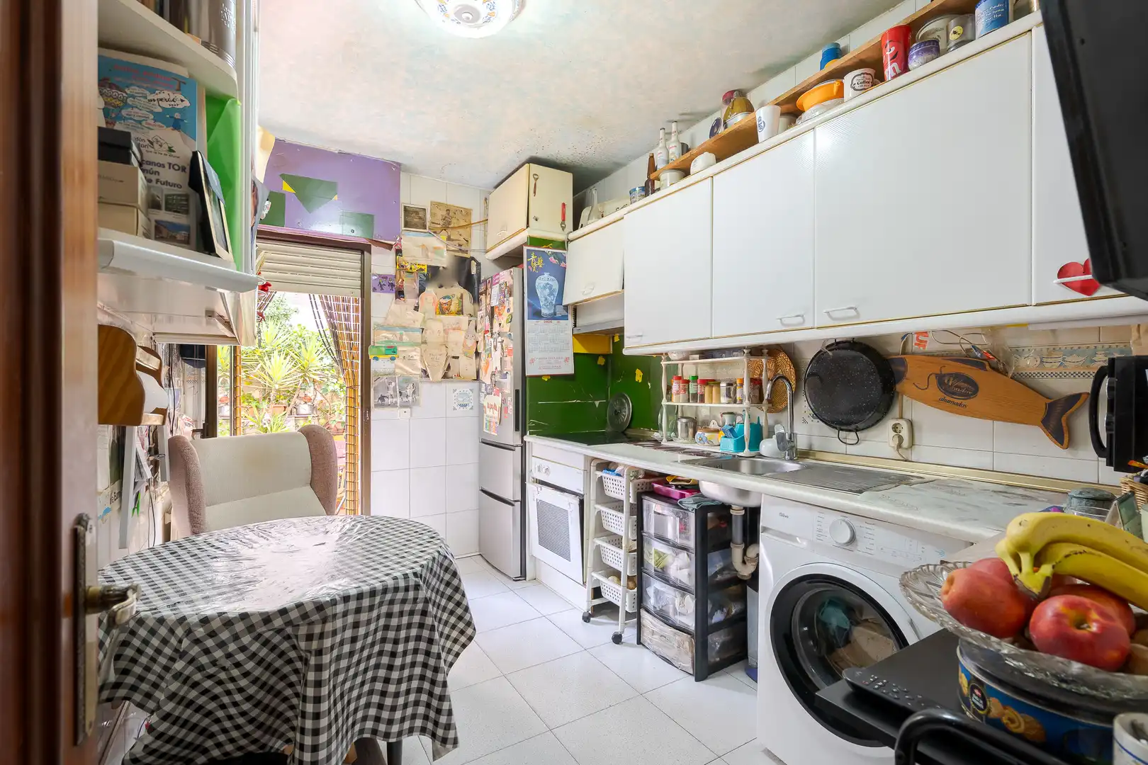Küche von Wohnung zum Verkauf in Madrid mit Privatgarten, Terrasse und Balkon