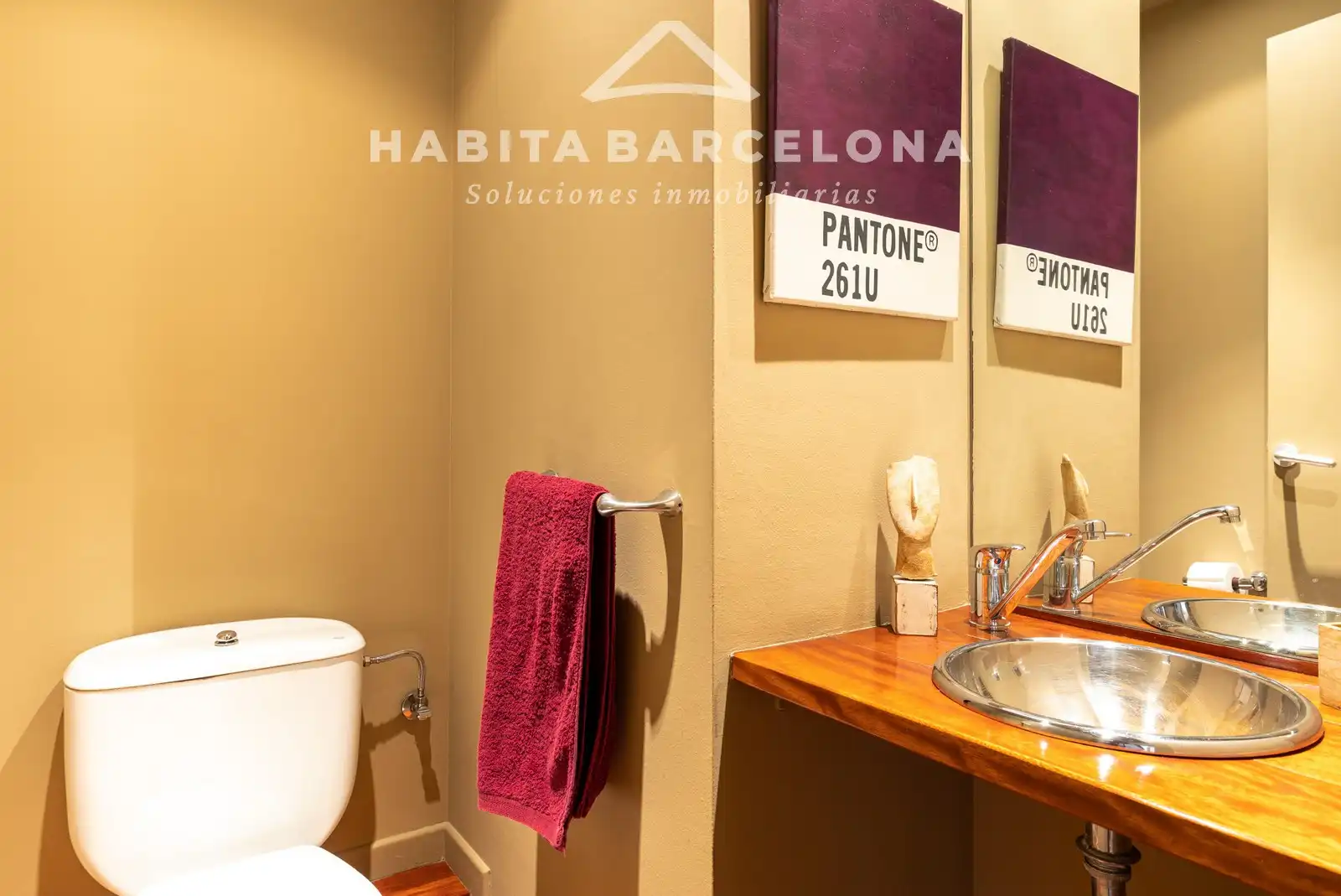 Baño de Piso de alquiler en Barcelona con Aire acondicionado, Calefacción y Parquet