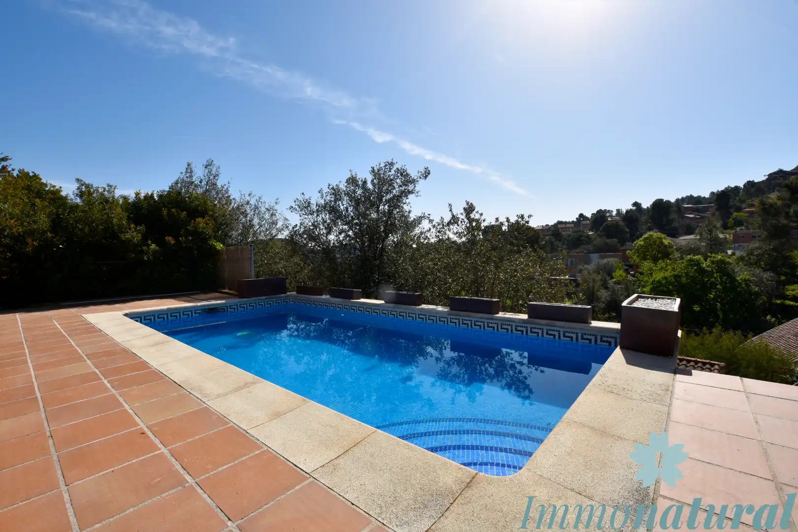 Swimming pool of Houses for sale in Torrelles de Llobregat  with Heating, Terrace and Swimming Pool
