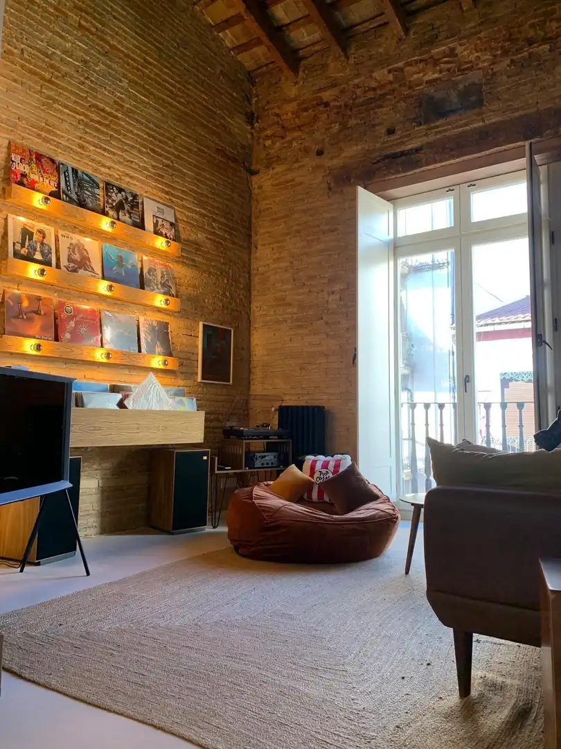 Sala d'estar de Àtic de lloguer en Valencia amb Calefacció, Terrassa i Traster