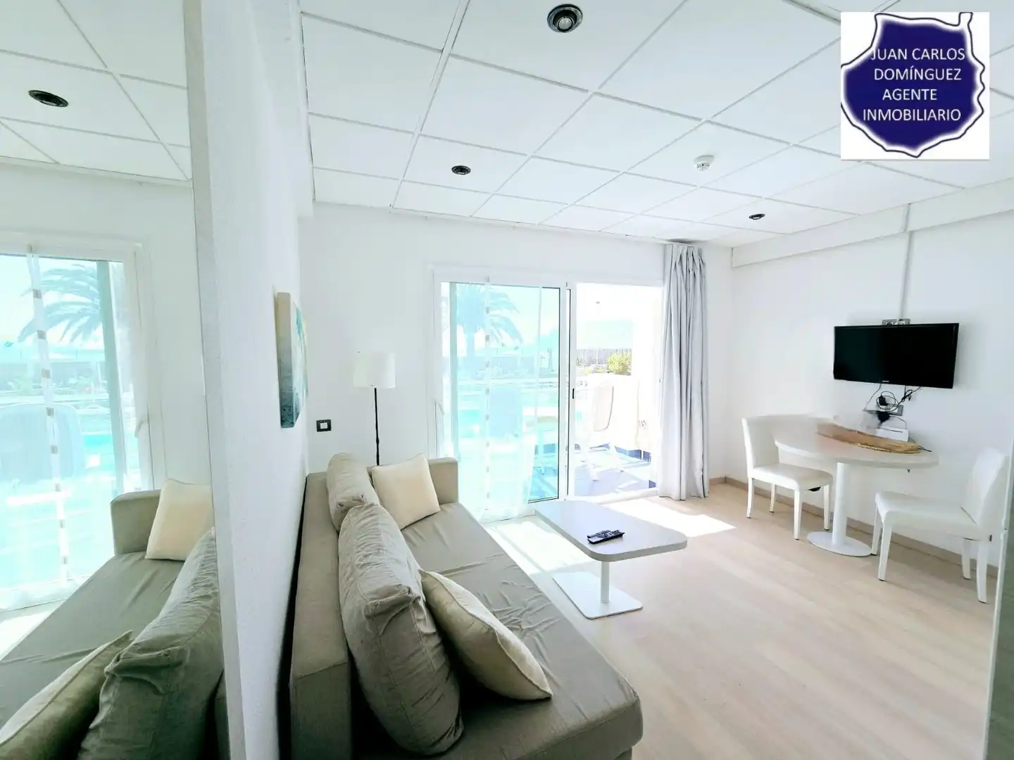 Sala de estar de Apartamento de alquiler en Mogán con Aire acondicionado, Terraza y Amueblado