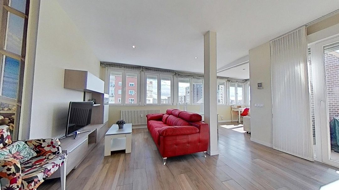 Living room of Attic for rent in  Madrid Capital  with Air Conditioner, Heating and Terrace