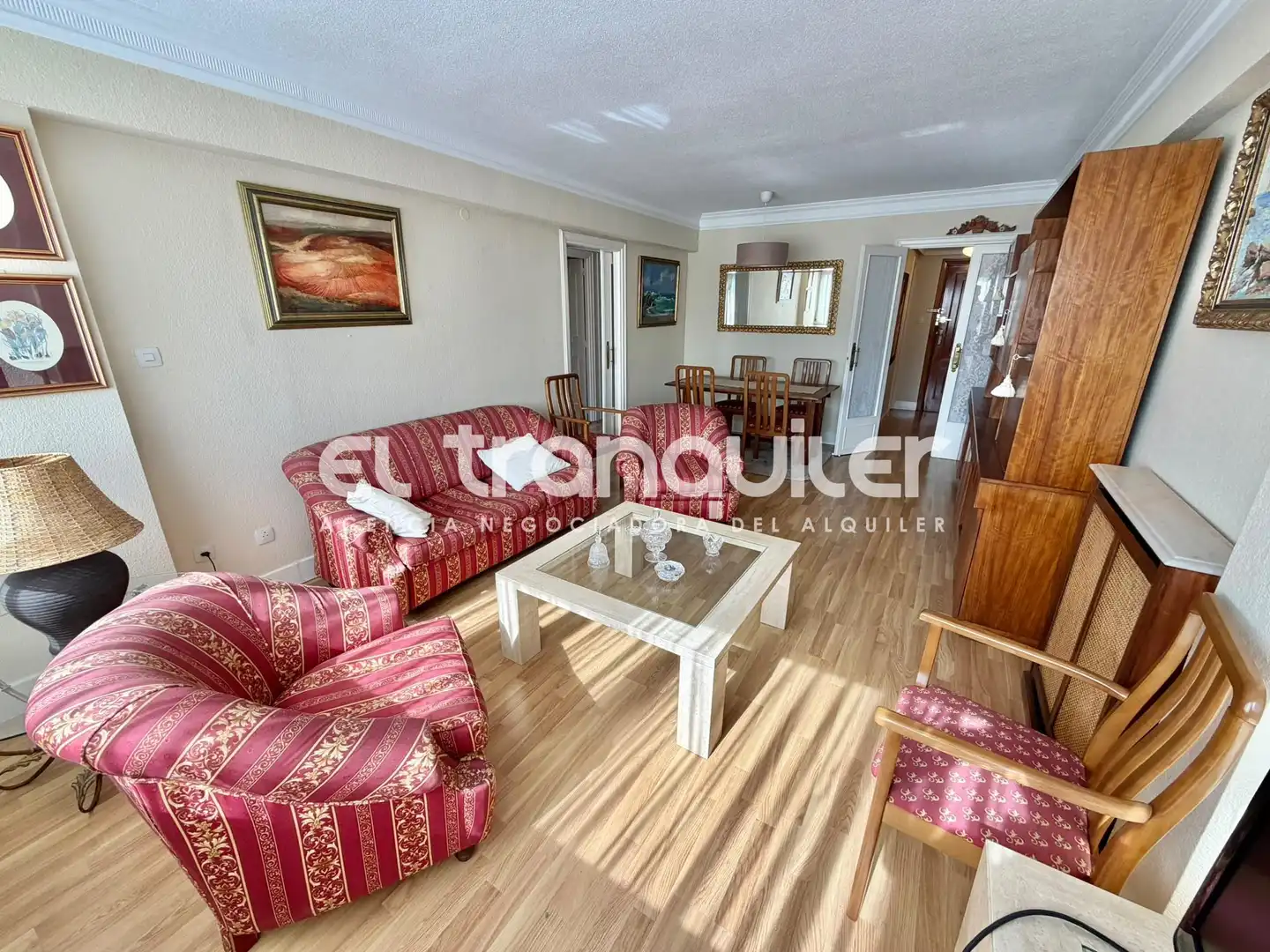 Sala de estar de Piso de alquiler en Madrid con Aire acondicionado, Terraza y Amueblado