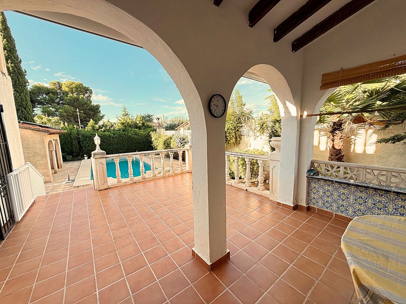 Terrace of House or chalet for sale in Calpe / Calp  with Air Conditioner, Private garden and Terrace
