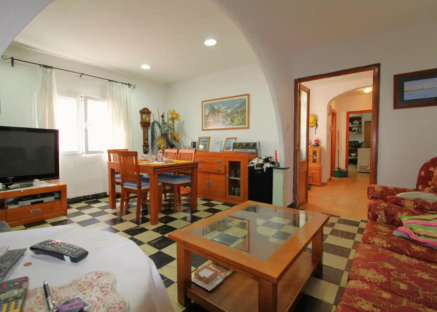 Sala d'estar de Casa adosada en venda en Maó - Mahón amb Calefacció, Terrassa i Traster