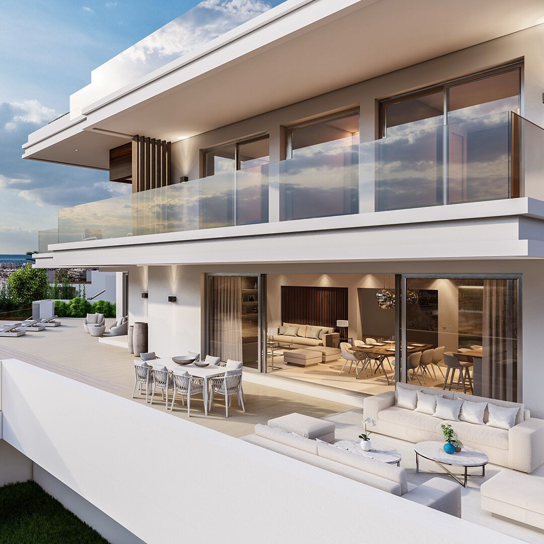 Terrassa de Casa o xalet en venda en Estepona amb Jardí privat, Terrassa i Piscina