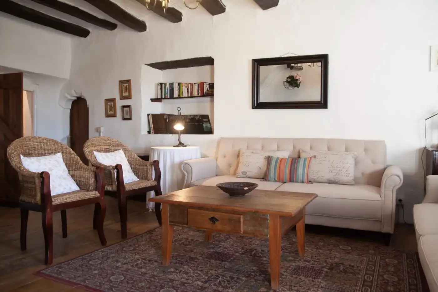 Sala de estar de Finca rústica en venta en Sant Sadurní d'Anoia con Aire acondicionado, Calefacción y Jardín privado