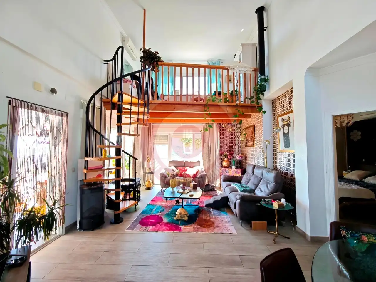 Sala de estar de Casa o chalet en venta en Arenas con Aire acondicionado, Jardín privado y Terraza