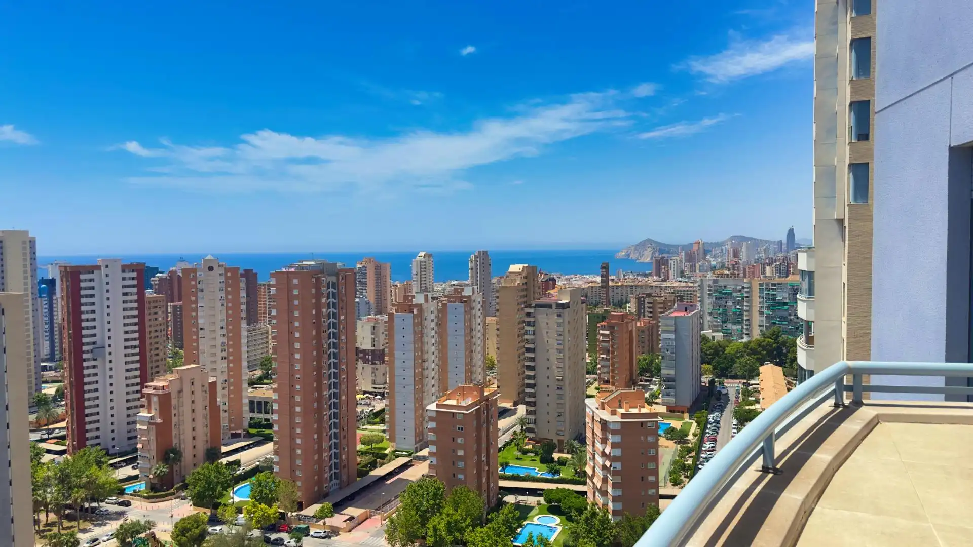 Exterior view of Flat for sale in Benidorm  with Air Conditioner, Furnished and Community pool