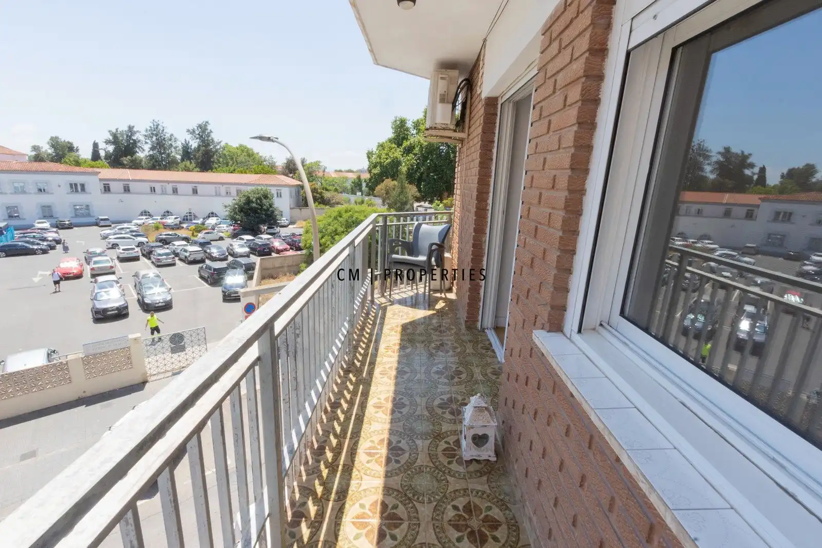 Terraza de Piso de alquiler en Valencia con Aire acondicionado, Parquet y Amueblado