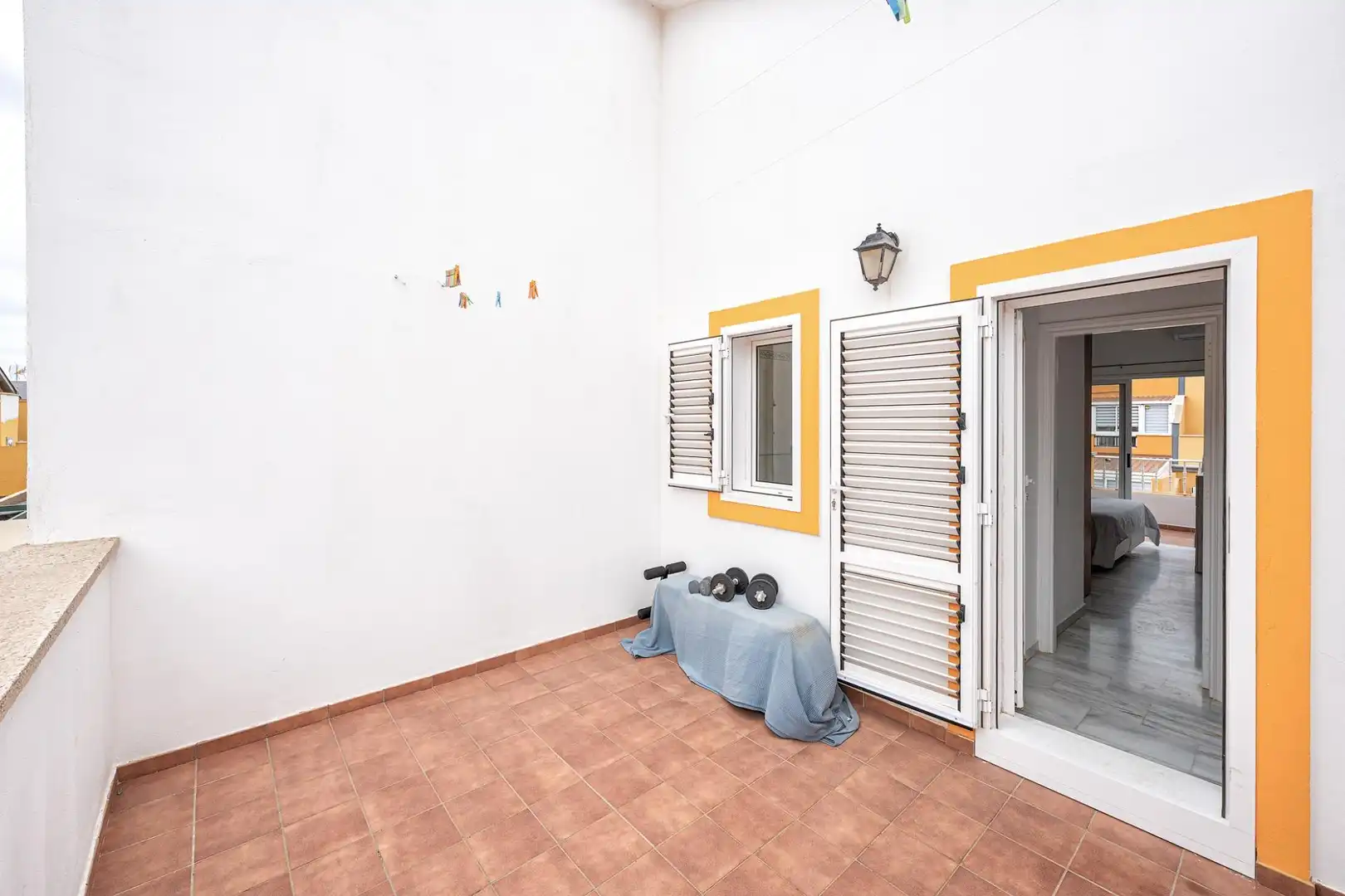 Terraza de Casa adosada en venta en San Bartolomé de Tirajana con Aire acondicionado, Jardín privado y Terraza