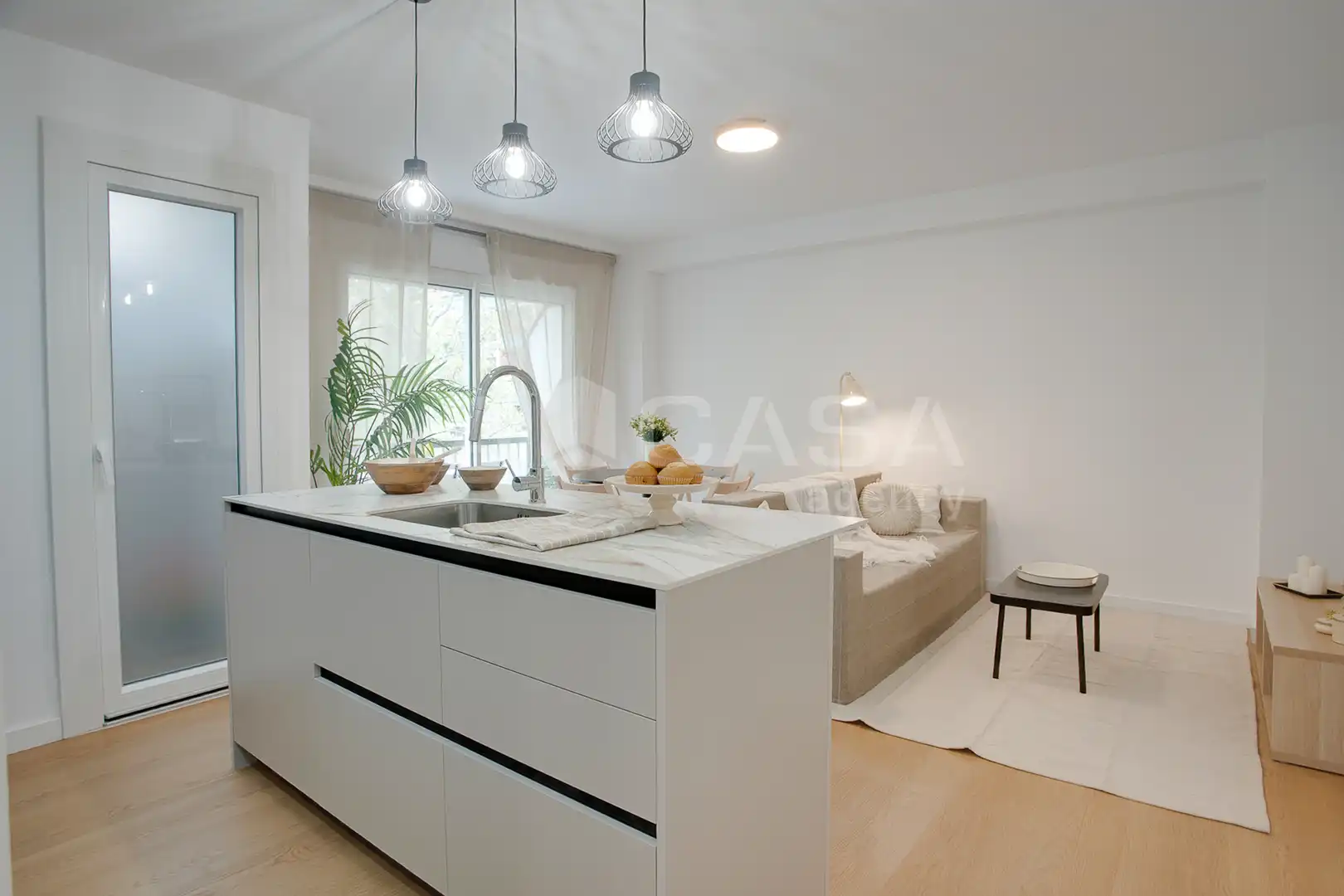 Schlafzimmer von Wohnung zum Verkauf in Barcelona mit Heizung und Balkon
