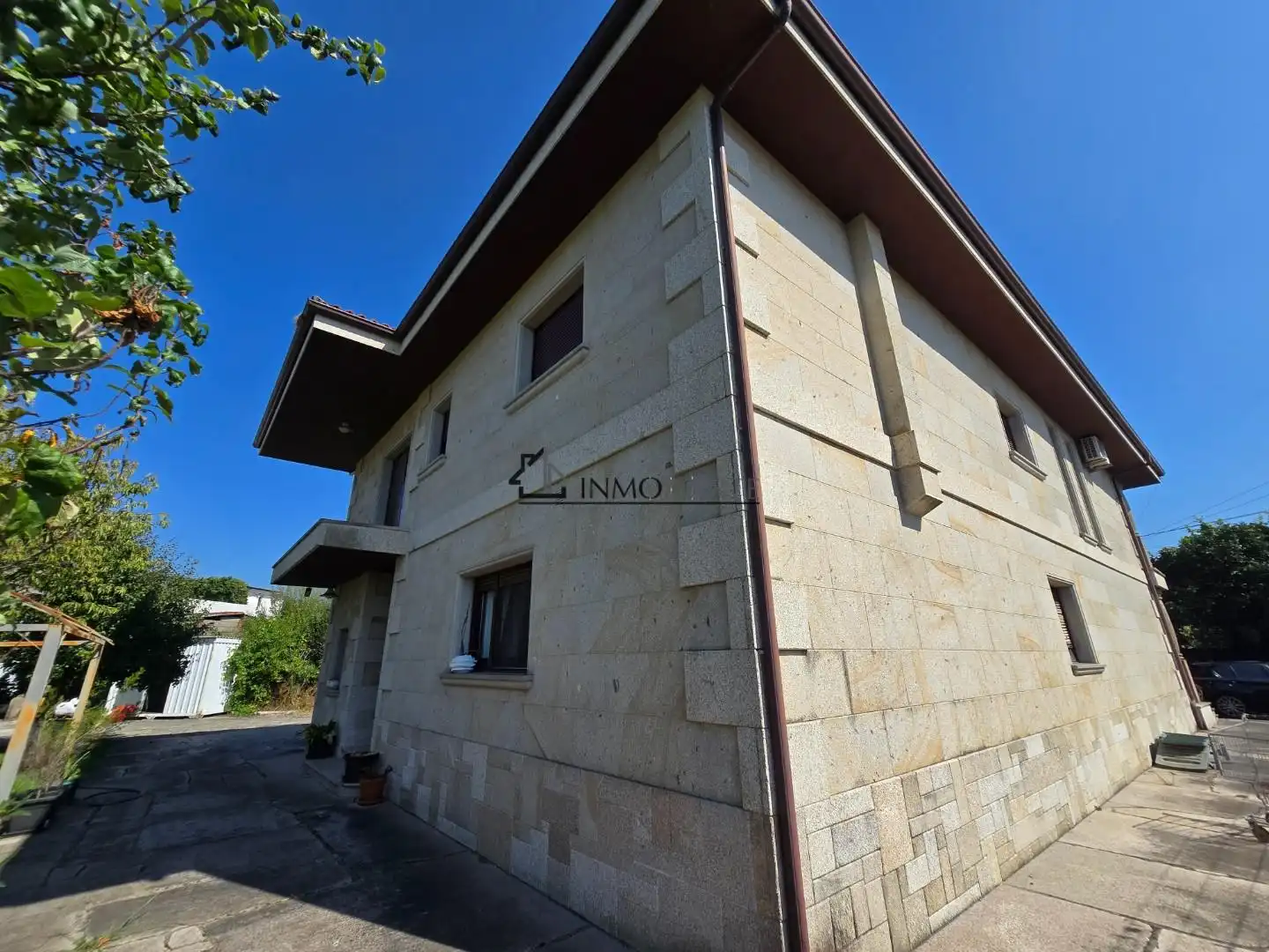 Vista exterior de Casa o xalet en venda en Valga amb Calefacció, Jardí privat i Terrassa
