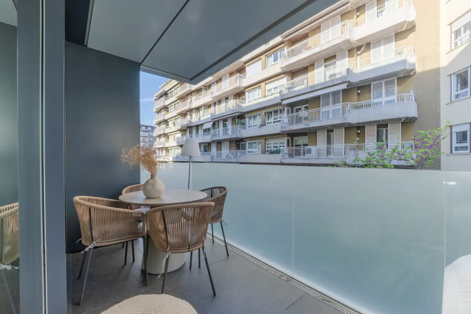 Terrace of Flat for sale in Girona  with Air Conditioner, Heating and Parquet flooring
