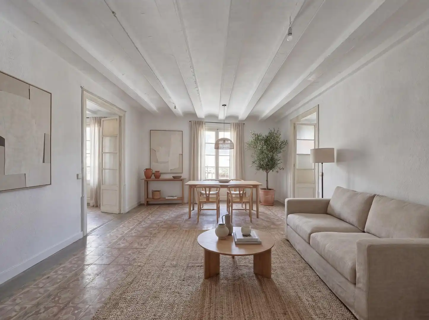 Sala d'estar de Àtic en venda en  Barcelona Capital amb Terrassa i Balcó