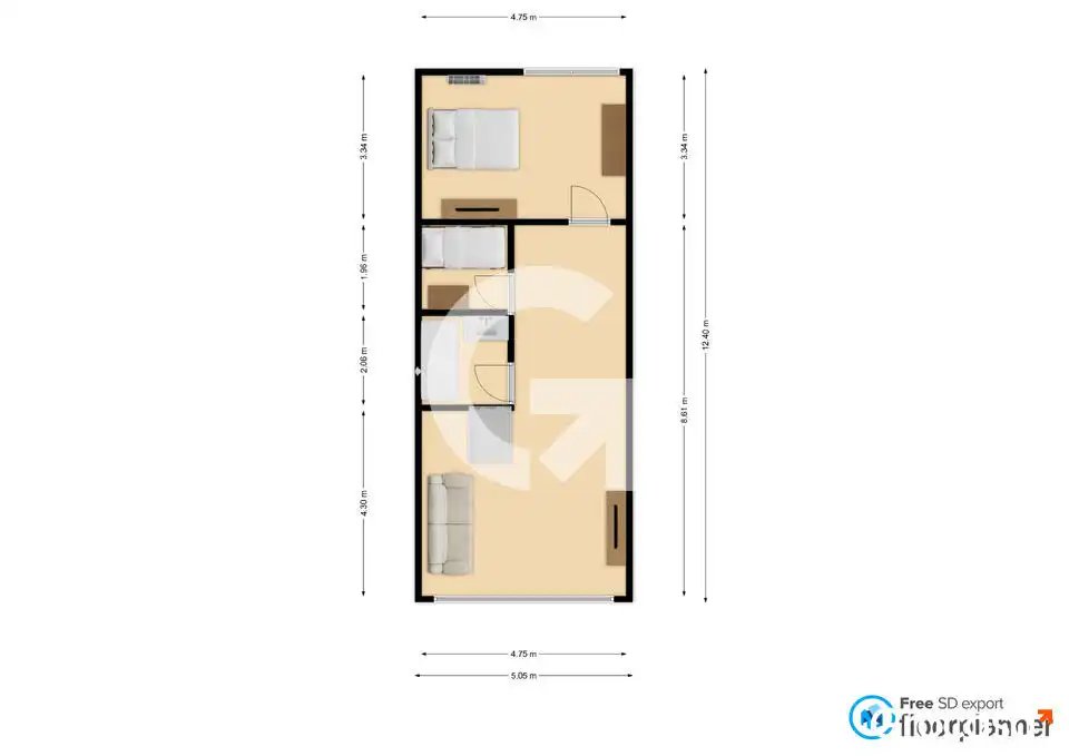 Flat for sale in Barcelona  with Air Conditioner and Heating