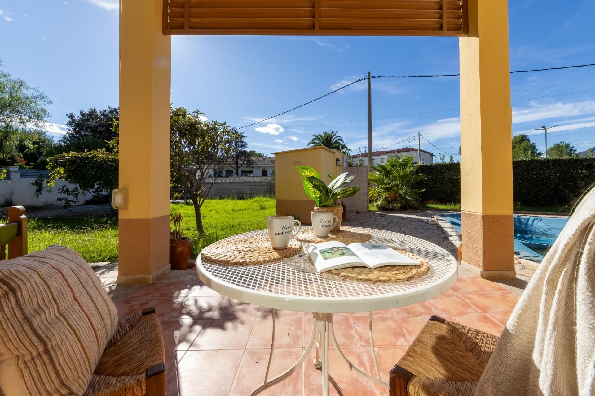 Jardí de Casa o xalet en venda en Mont-roig del Camp amb Calefacció, Jardí privat i Terrassa